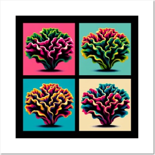 Pop Lettuce Coral - Cool Underwater Posters and Art